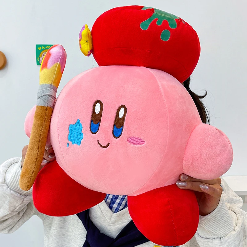 

Плюшевая игрушка Кирби 35-55 см, милая мягкая кукла, большая мультяшная аниме-подушка-обнимашка, розовая, подарок для детей на день рождения, украшение для комнаты