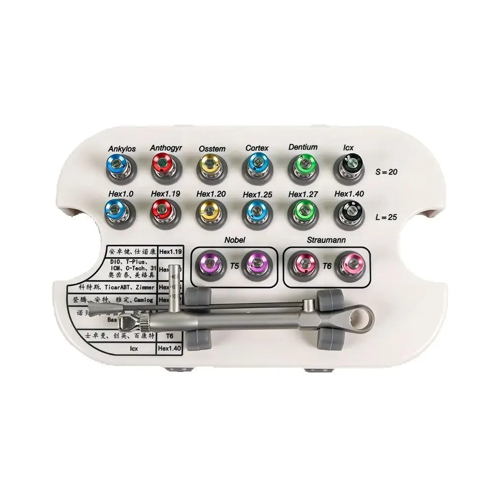 Universal Dental Implant Restoration Prosthetic Kit with Torque Wrench And Ratchet Drivers for Dental Surgery Tools