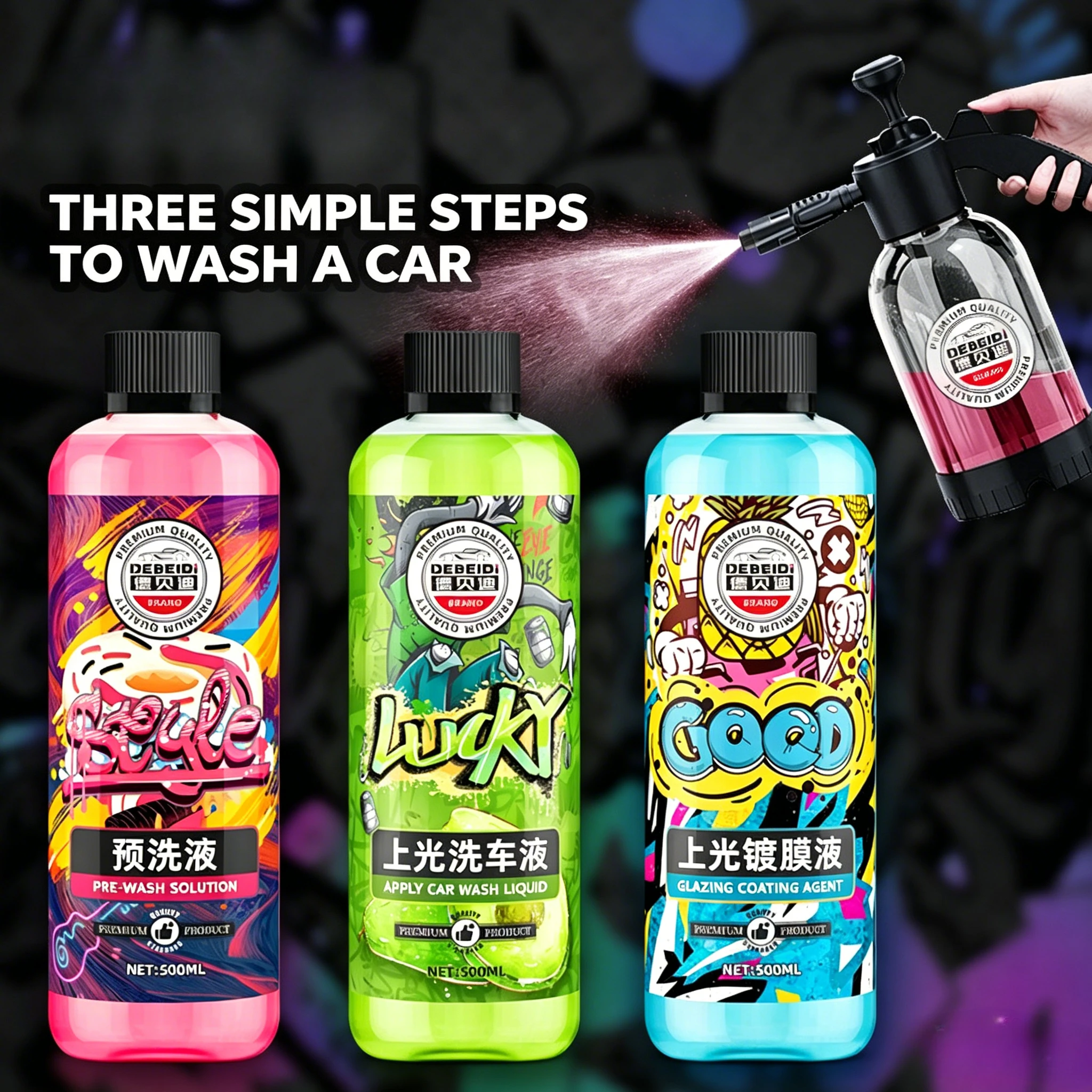 Water-based Wax Car Wash Solution, Multifunctional Pre-wash Polishing Coating Fluid, Brightening Maintenance Agent For Car Surfa