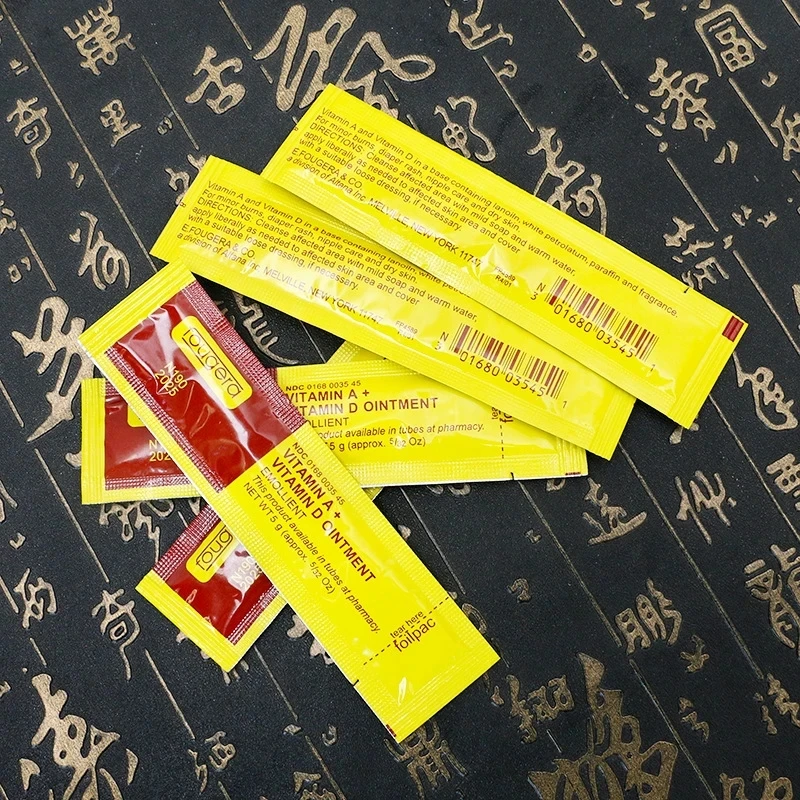 100Pcs Tattoo Aftercare Cream Fougera Vitamin Ointment Tattoo Care Supplies Recovery Cream Vitamin A&D Tattoo Repairing Cream