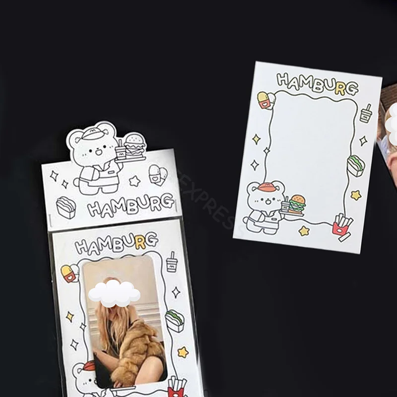 5pcs Bear Rabbit Card Head Card Back Set DIY Card Set Birthday Card Set