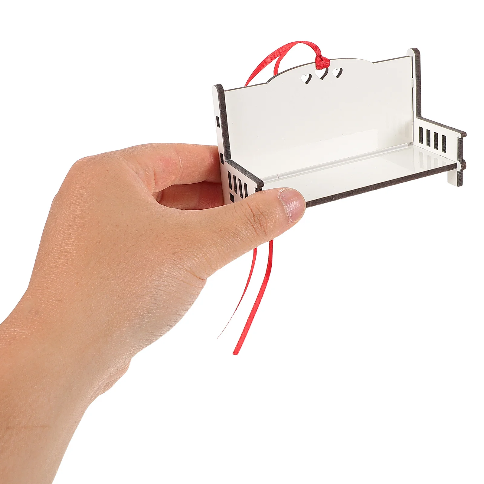 

5pcs Blank Sublimation Benches For Diy Chair Decor Unfinished Wood Ornament Craft Christmas Tree Hanging Decoration Table