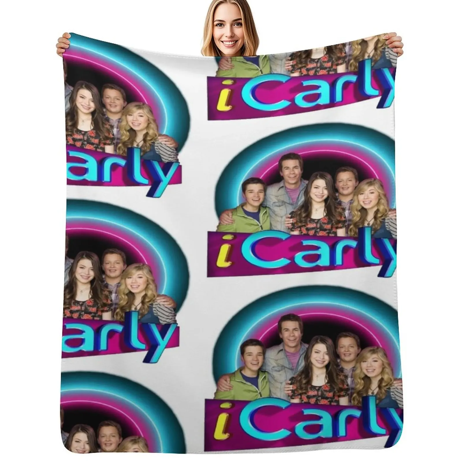 

iCarly and Friends Throw Blanket Lightweight Warm Blanket for Travel Camping