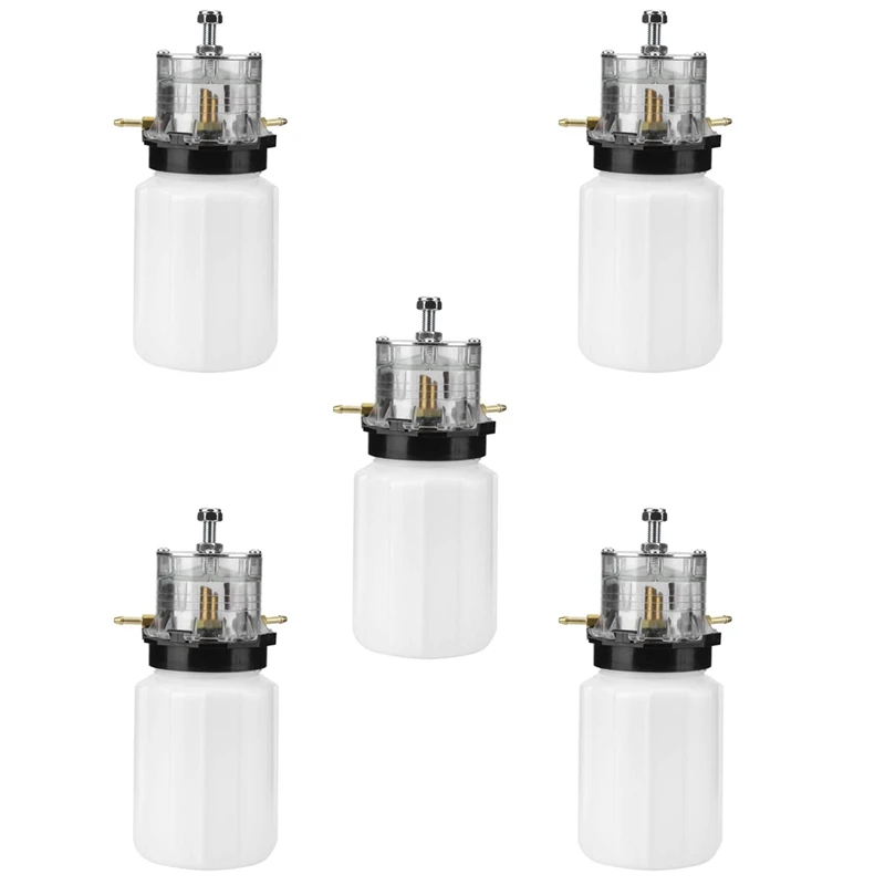 

5X Vacuum Pump Oil Pot 500Ml Milking Machine Plastic Oil Can For Cow Sheep Goat Milking Machine Accessory