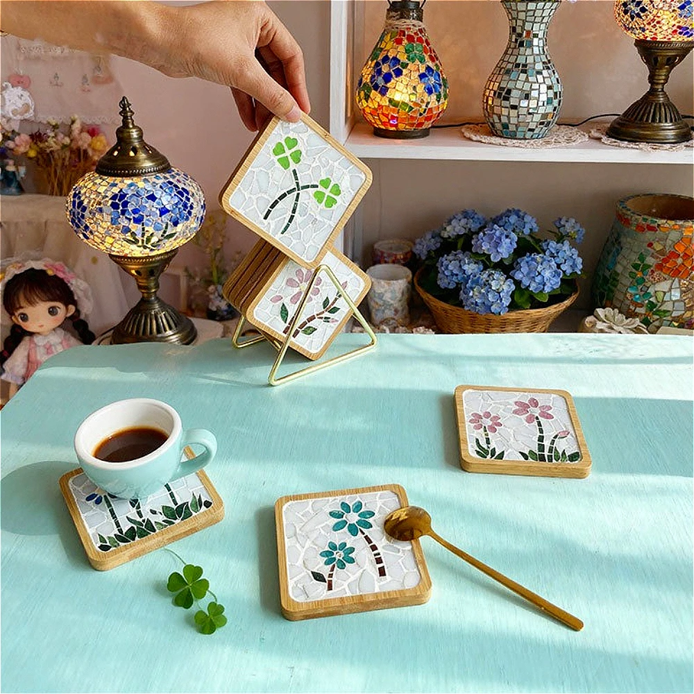 DIY Mosaic Coaster Material Ki - Art Craft Cup 评论和价格