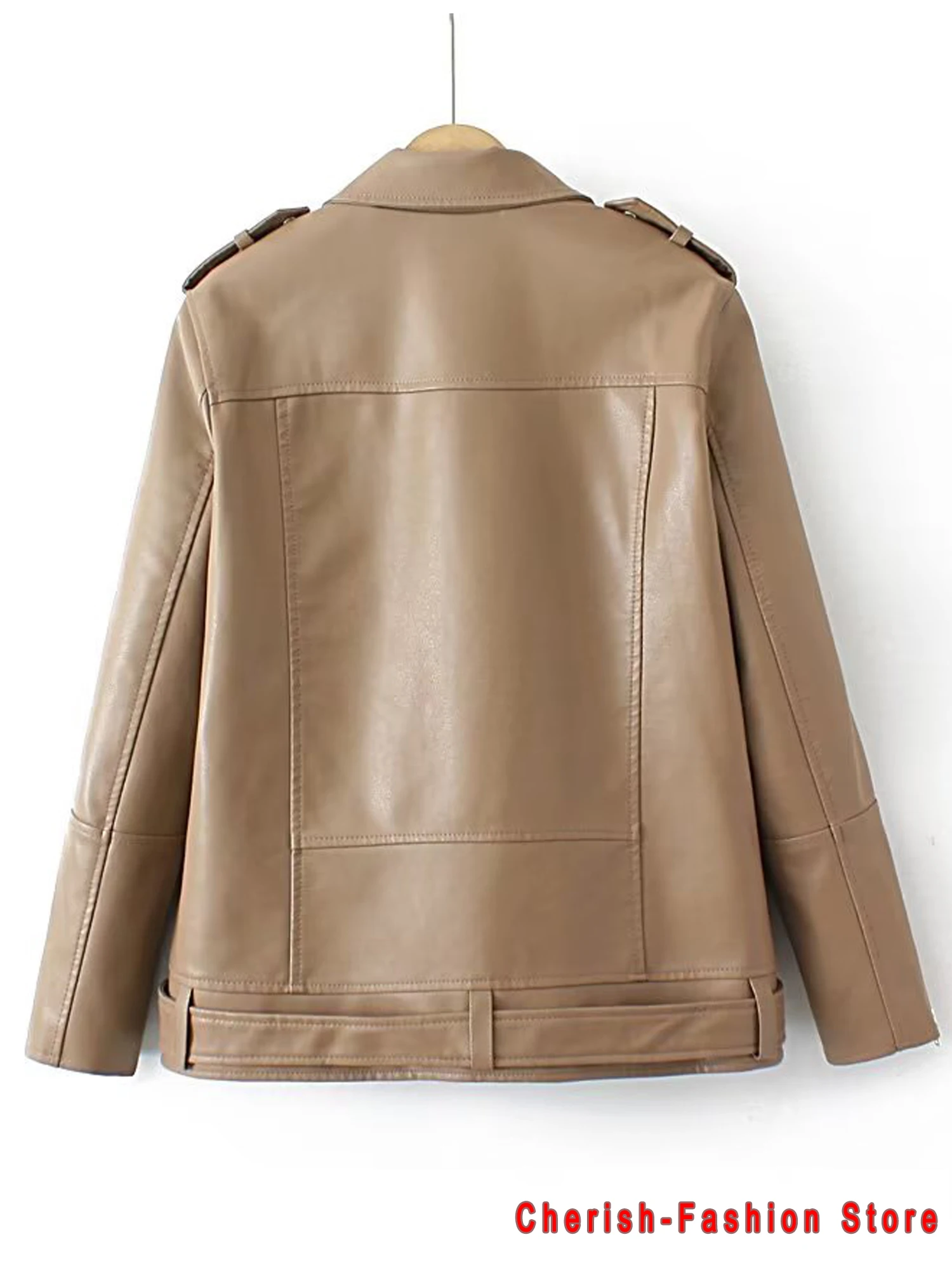 Blouson similicuir PU femme noir et bleu décontracté, ample, Streetwear femme, surdimensionné, coréen Chic, printemps