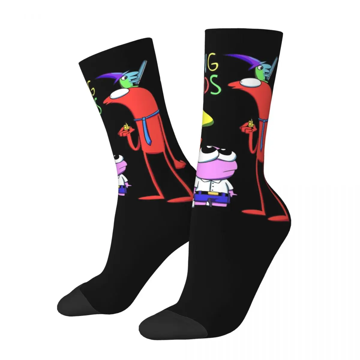 New Male Men Socks Casual Smiling Friends Cartoon Sock Polyester Skateboard Women Socks Spring Summer Autumn Winter