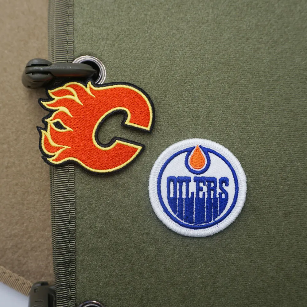 Canadian ice hockey team logo,high quality military tactical embroidery patches, labels, badges, with hooks,customizable