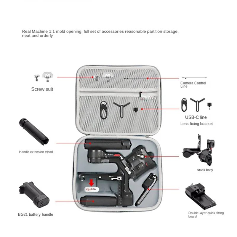 

Стильный чехол для хранения DJI RS 4, аксессуары для стабилизатора карданного подвеса, сумка на плечо с твердым корпусом