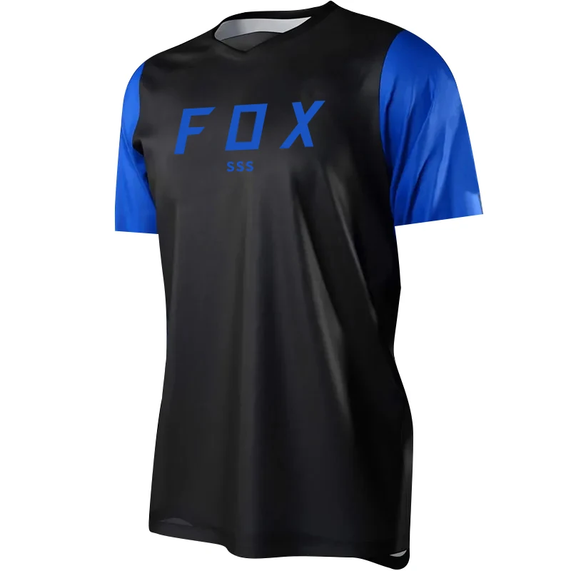 

Men's mountain bike off-road short sleeved shirt FOXSSS motorcycle off-road T-shirt riding suit quick drying mountain bike suit