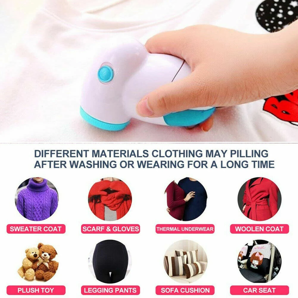 Electric Lint Remover Sweater Pilling Machine Portable Clothes Fabric Shaver Hair Ball Trimmer Fluff Wool Granule Pellet Shaver