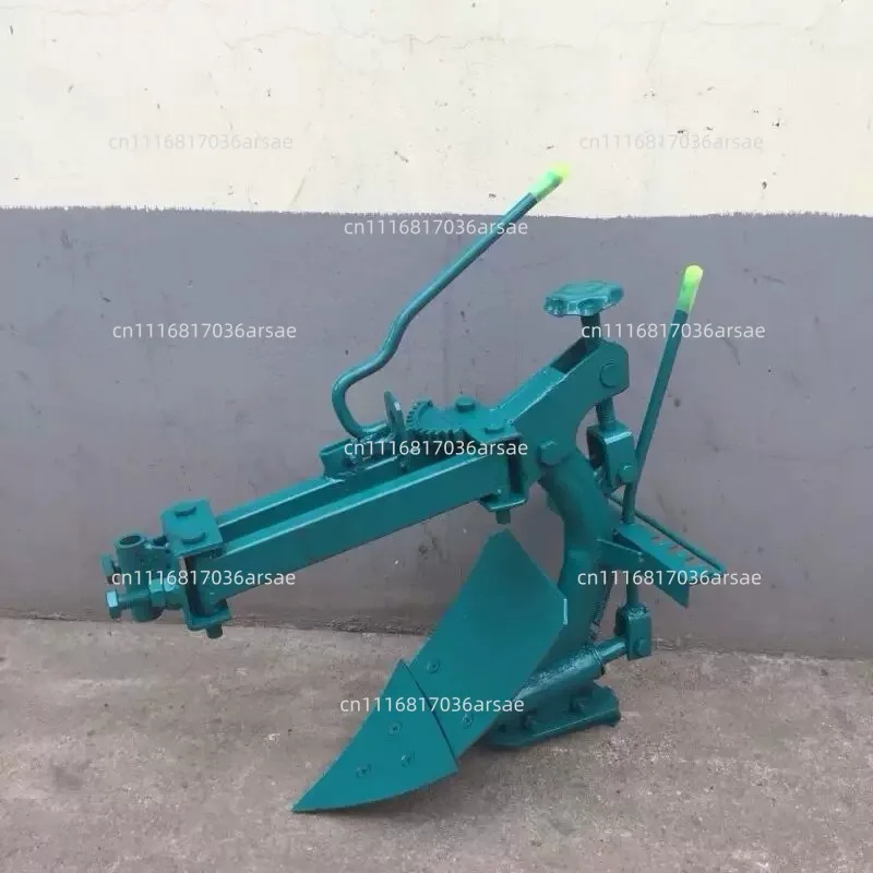Mini Tiller Attachments Set: Reversible Plow, Ditcher, Double-sided Plow & Small Plowshare,