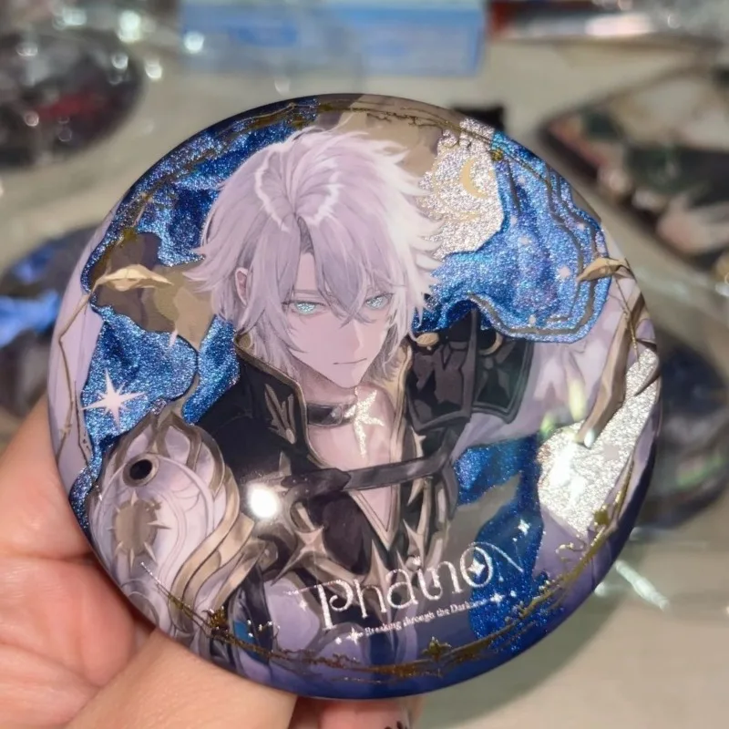 Honkai: Star Rail Phainon Cool universe starry sky Metal Glitter Brooch Pin Badge Jewelry Accessories For Clothes Backpack Gift