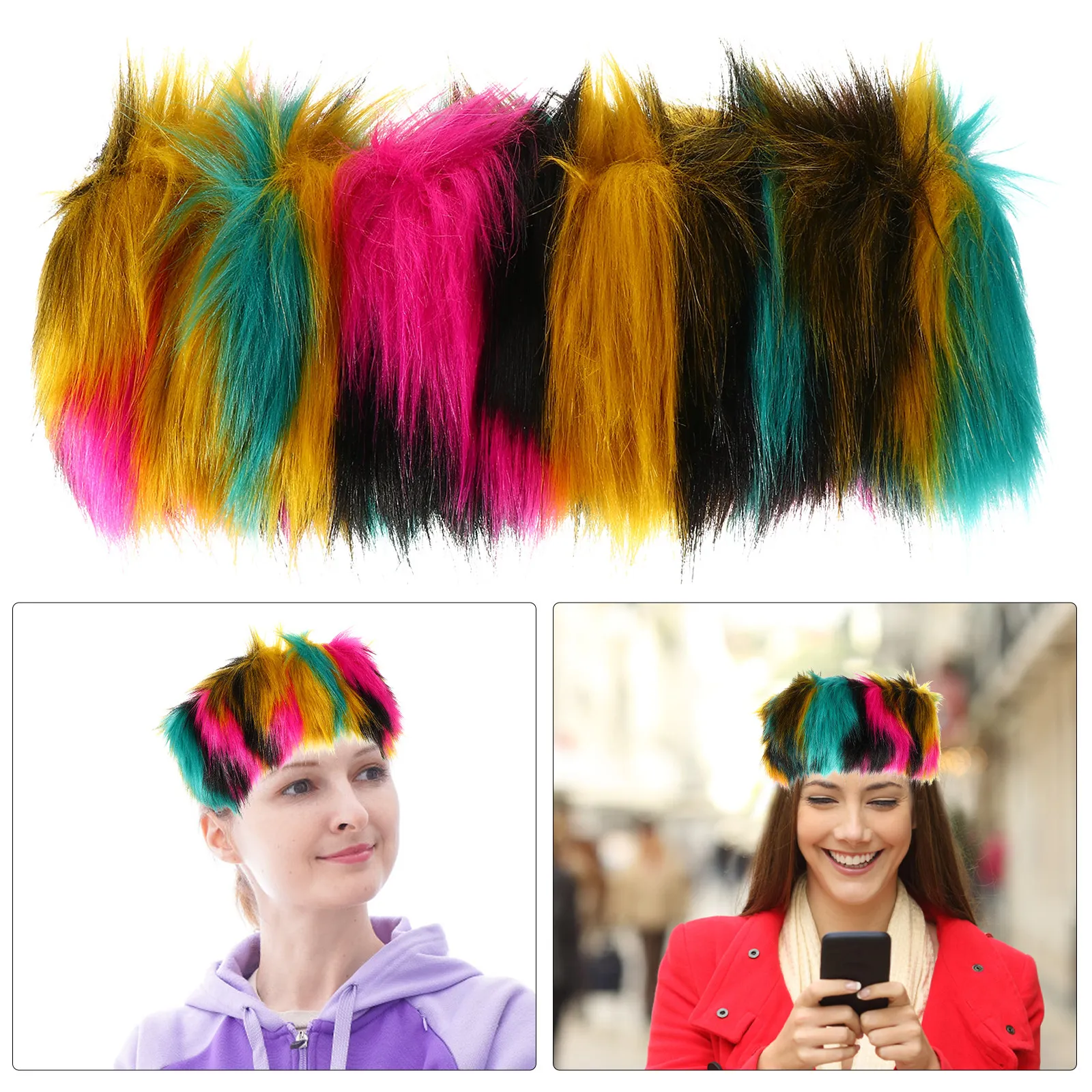 

1 шт. Мягкая повязка на голову для женщин, теплая повязка для волос, зимняя и осенняя, удобная, стильная, красочная, эластичная, аксессуар для волос.