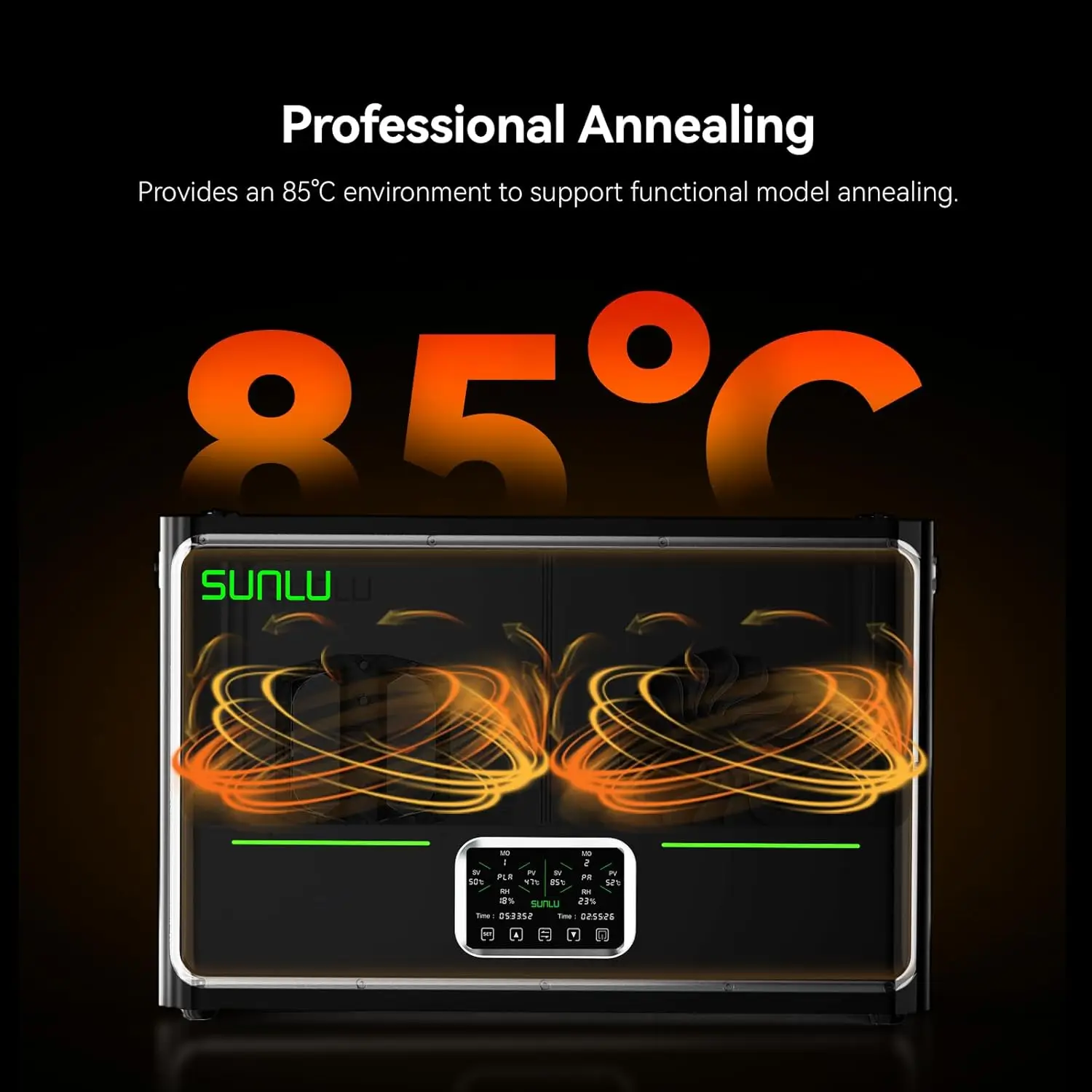 Picture 3: SUNLU S4 Pro 3D Filament Dryer Support Dry 4 Rolls 1KG 1.75/2.85/3MM Filament Gear Easy Operation And Fast Shipping