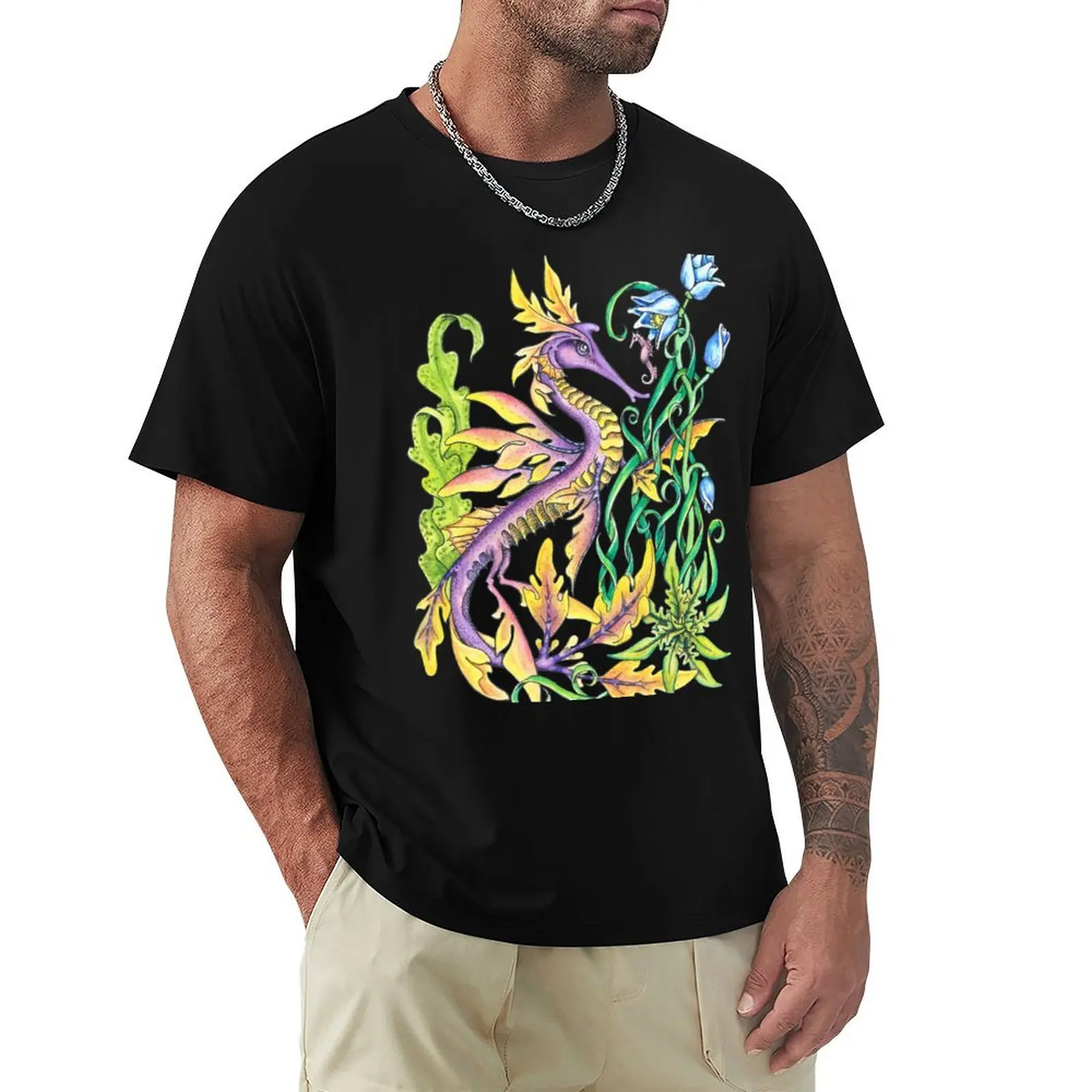 Seahorse T-Shirt Quick Dry Sports Short Sleeve Tee
