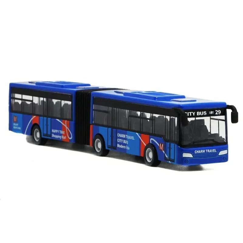 City Express Bus Double Buses Diecast Vehicles Toys Funny Pull Back Car Children Kids Gifts Alloy City Bus Model Vehicles