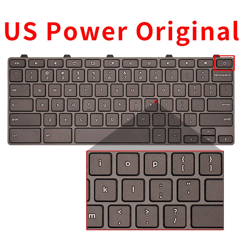 New Original US Laptop Keyboard For Dell Chromebook 11 3100 5190 2-in-1 00D2DT 0OD2DT 0H06WJ Notebook keyboard