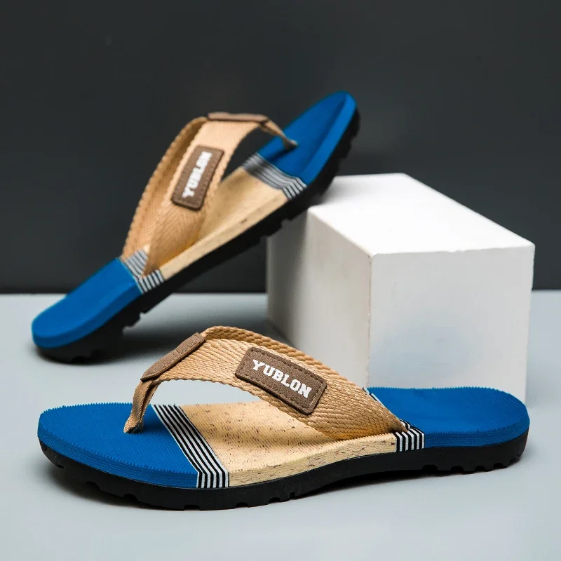 ELUVA رجل شاطئ الوجه يتخبط الشرائح الراحة بركة الشرائح عدم الانزلاق خفيفة الوزن النعال للرجال عارضة في الهواء الطلق سريعة الجافة الأحذية #5