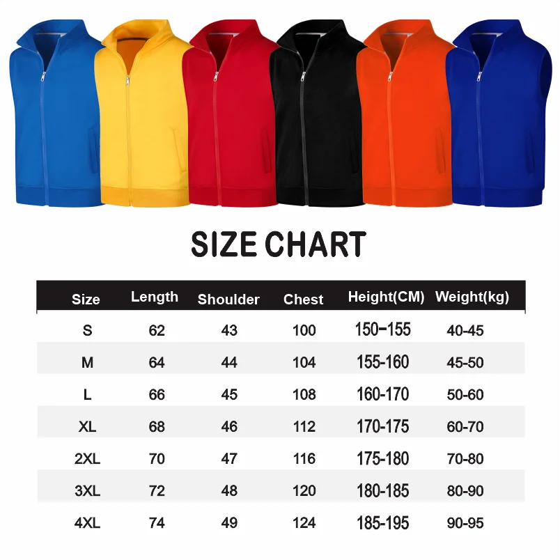 Customize Your LOGO Thick Outdoor Men's And Women's Vests, Printed Embroidery Warm Vests Jackets Winter Clothes