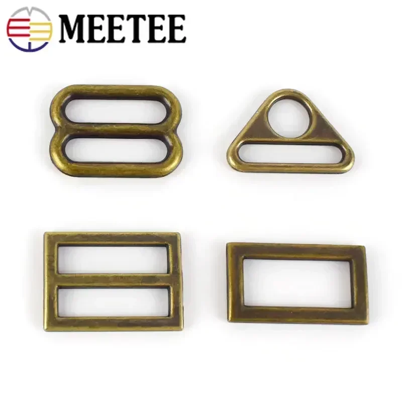 5/10/20Pcs Brass Metal Buckle Bag Strap Tri Glide Adjust Clasp 25mm Webbing Belt Pin Buckles DIY Clothing Shoes Hook Accessories