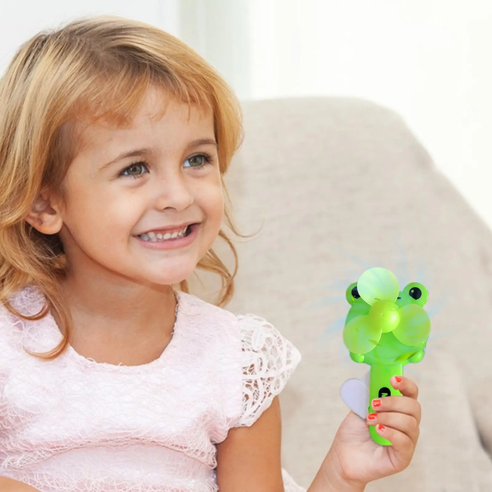 Cute Fan Summer Cartoon Handheld Fan Hand Pressed Manual Mini Portable Small Hand Cooling Fan for Kid Adult Camping Outdoor Home