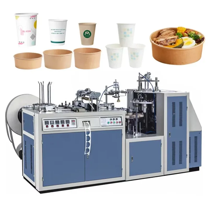Fully Automatic Double Wall New Top Paper Coffee Cup Die Cutting Printing Forming Machine Disposable Paper Cup Making Machine