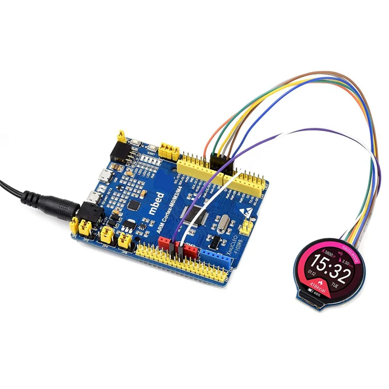ABKN-3 Pz Modulo schermo LCD display rotondo da 1,28 pollici GC9A01 Comunicazione SPI Supporto colore RGB 65K per Raspberry