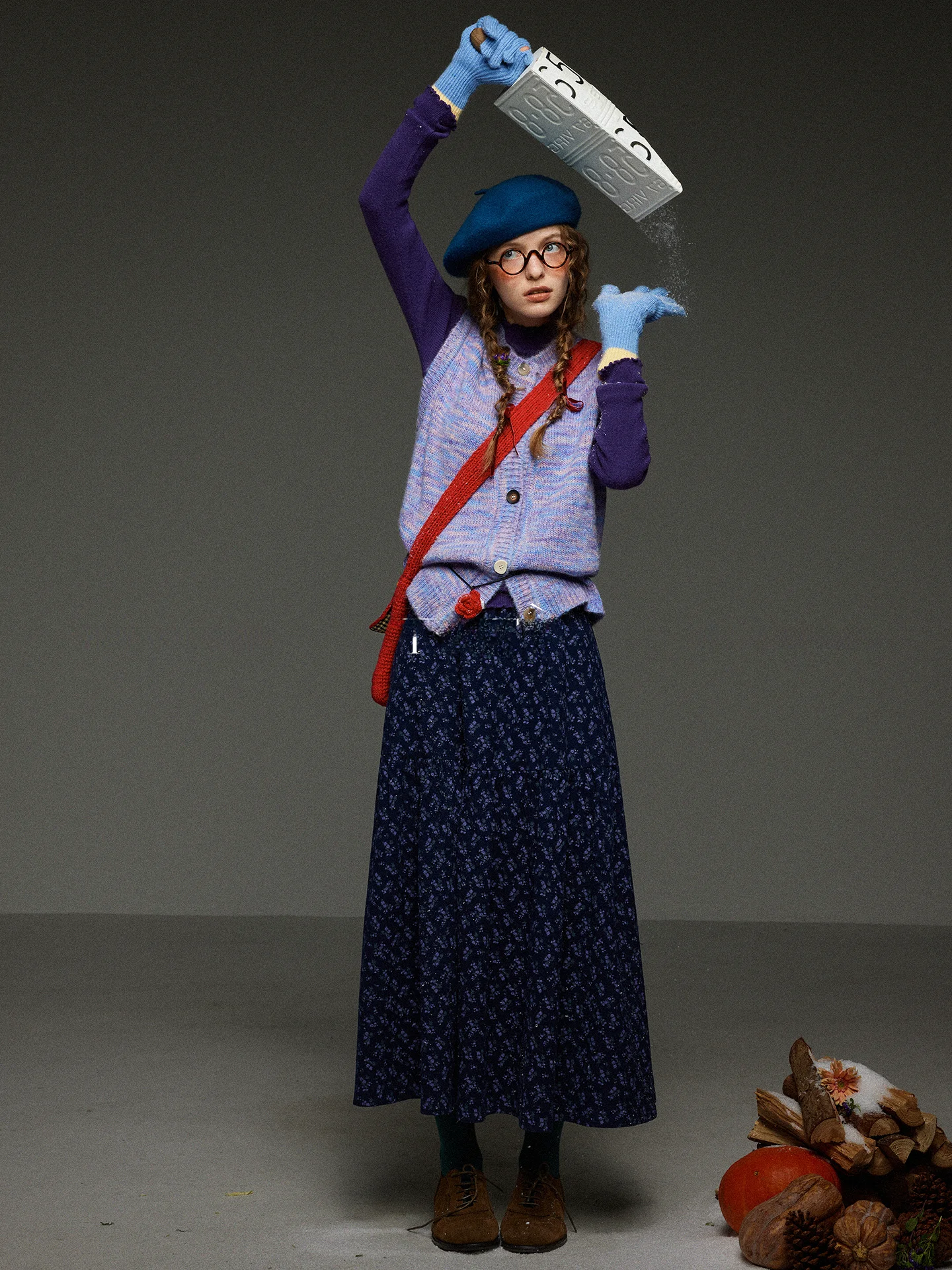 

TNIT Retro Layered Yarn Svel Knitted Vest Women's Autumn Winter Slimming Versatile oulder Sweater Vest