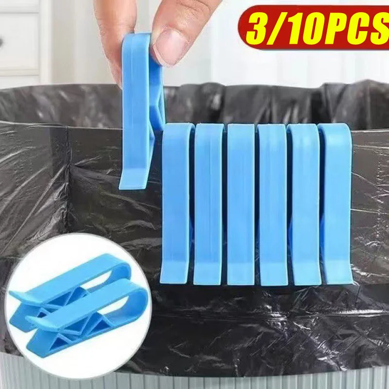 3/10 Stuks Praktische Thuisorganizer Clip Vuilniszak Vuilniszakken Antislip Clip Houder Vuilnisbak Vuilnisbak Vasthoudende Klem Keuken