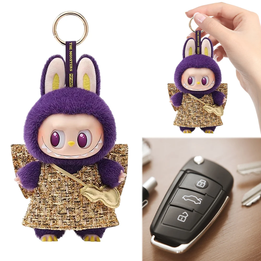 Popmart Labubu X Pronounce Wings Of Fantasy Vinyl Doll Desktop Ornaments Decoration Sofa Collection Doll Purple Labubu