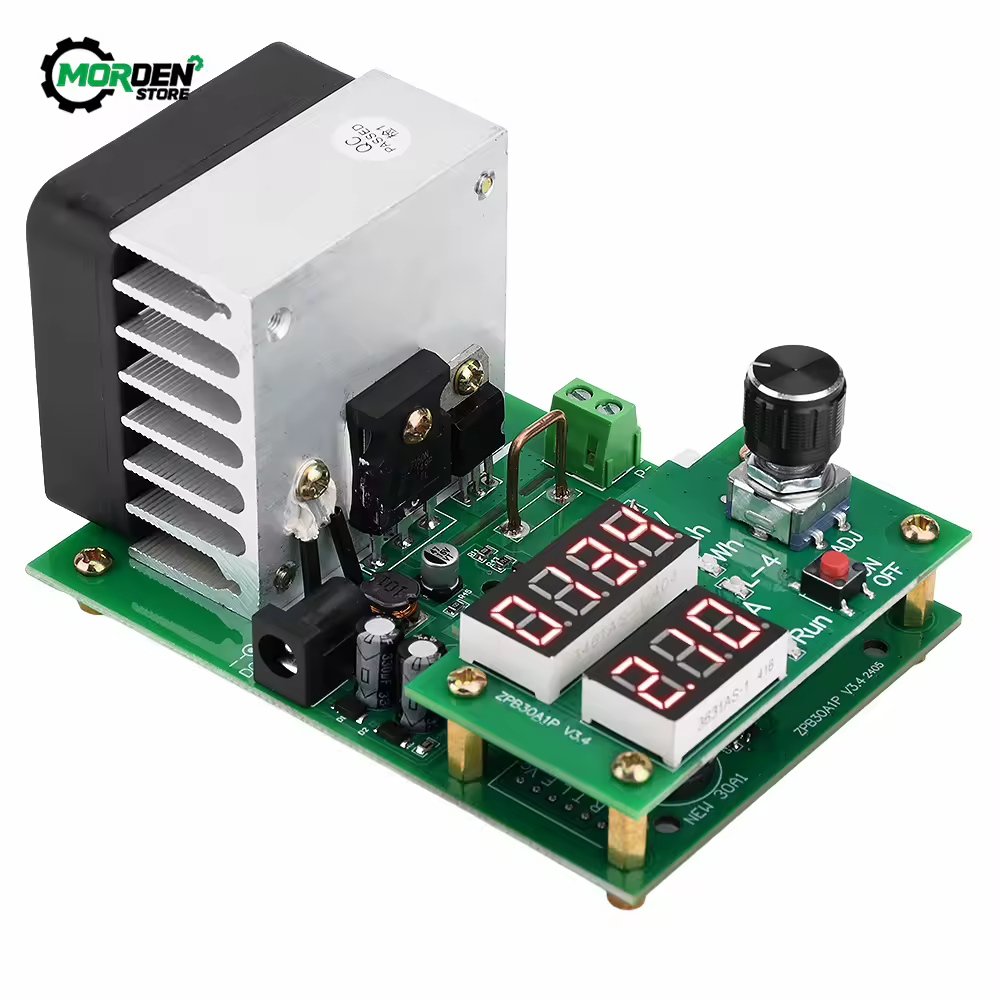 Probador de capacidad de batería de descarga de carga electrónica de corriente constante, herramienta de electricista, 9,99a, 60W, 30V