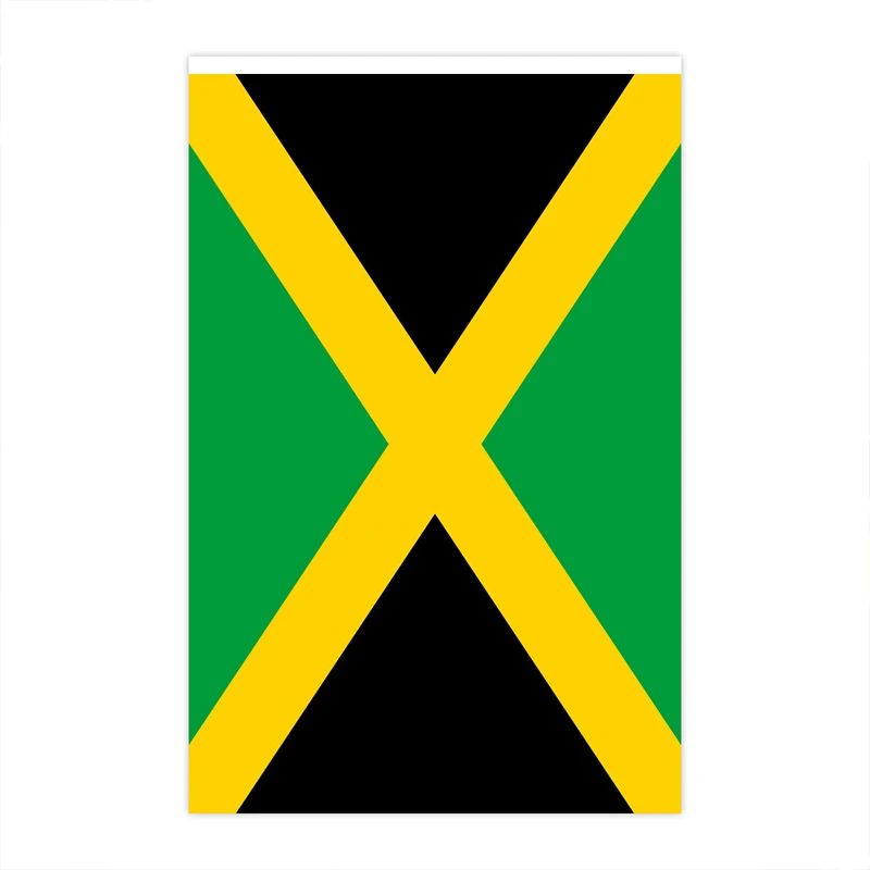 Aerlxemrbrae  14*21cm  20pcs/lot    One String Hang  Rope Jamaica Buntings Stream  Jamaica Banner Flags