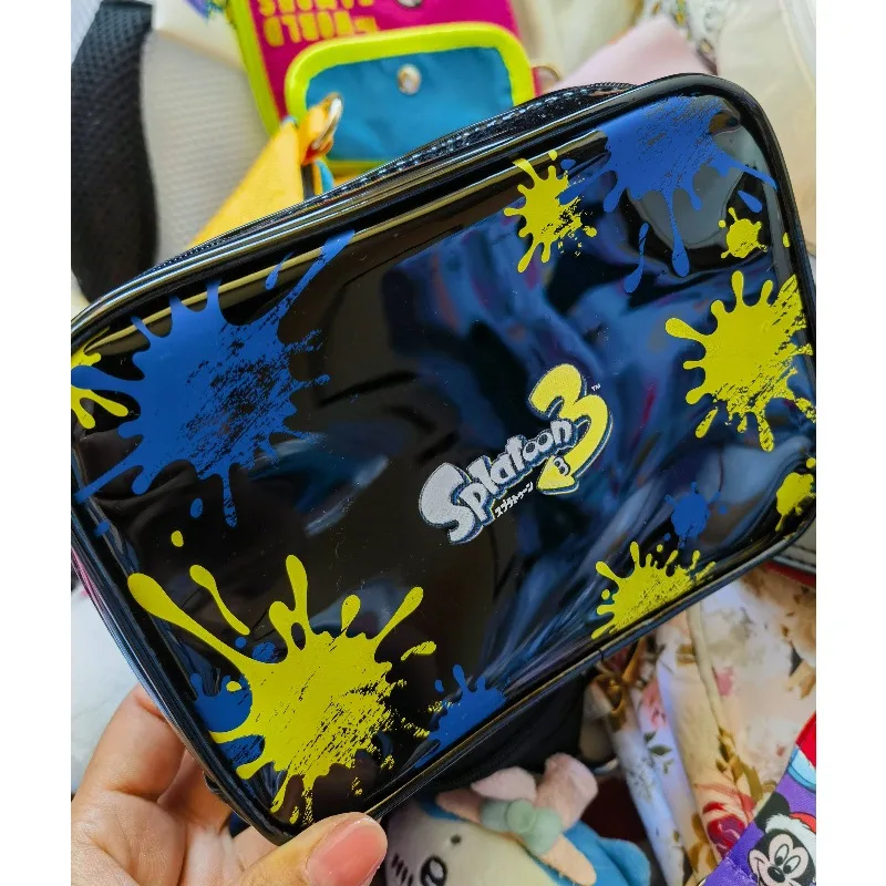 Game Splatoons 3 Cosmetic Bag Large Capacity Wateproof Storage Bag Pencil Case Quicksand Stationery Bag Cospaly Doujin Gifts