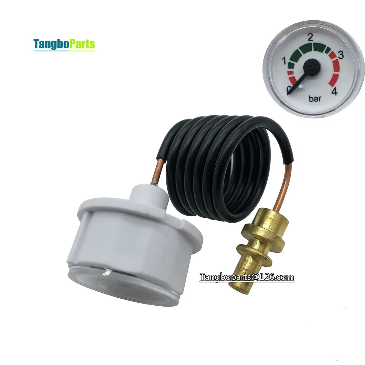 Gas Boilers Parts Pressure Gauge Capillary Steam Pressure Gauge For Bosch Gas Boilers Replacement