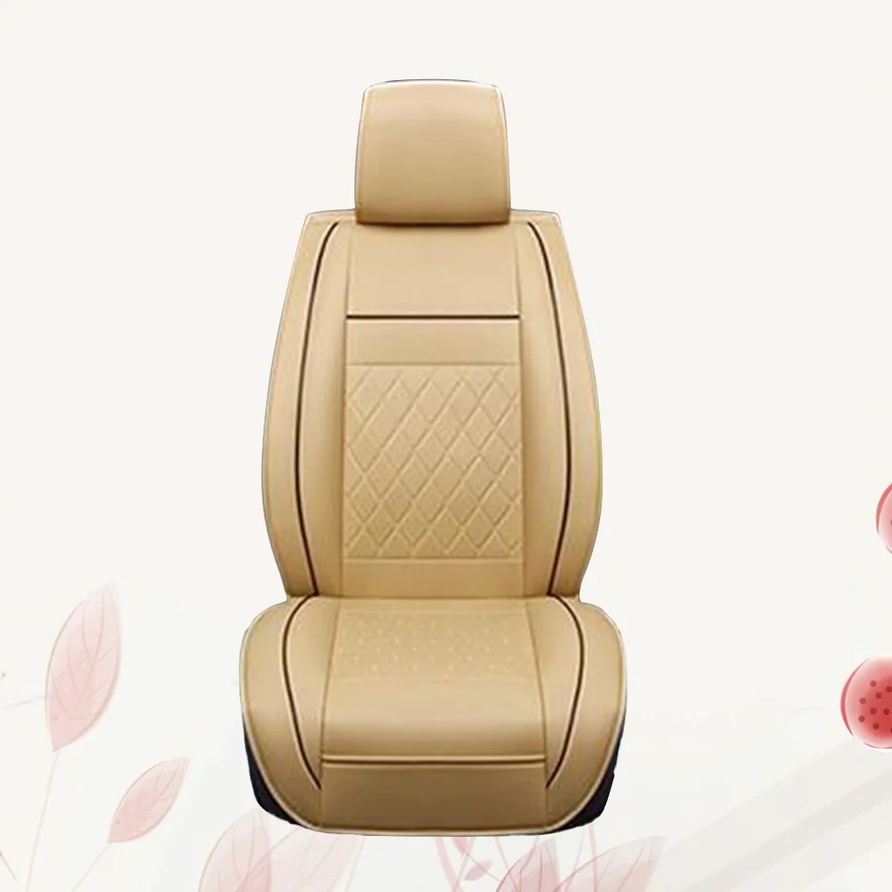

Car Seat Cover Universal Fit Cars Trucks Suvs Dustproof Waterproof Seat Protector Mat Beige Car Interior