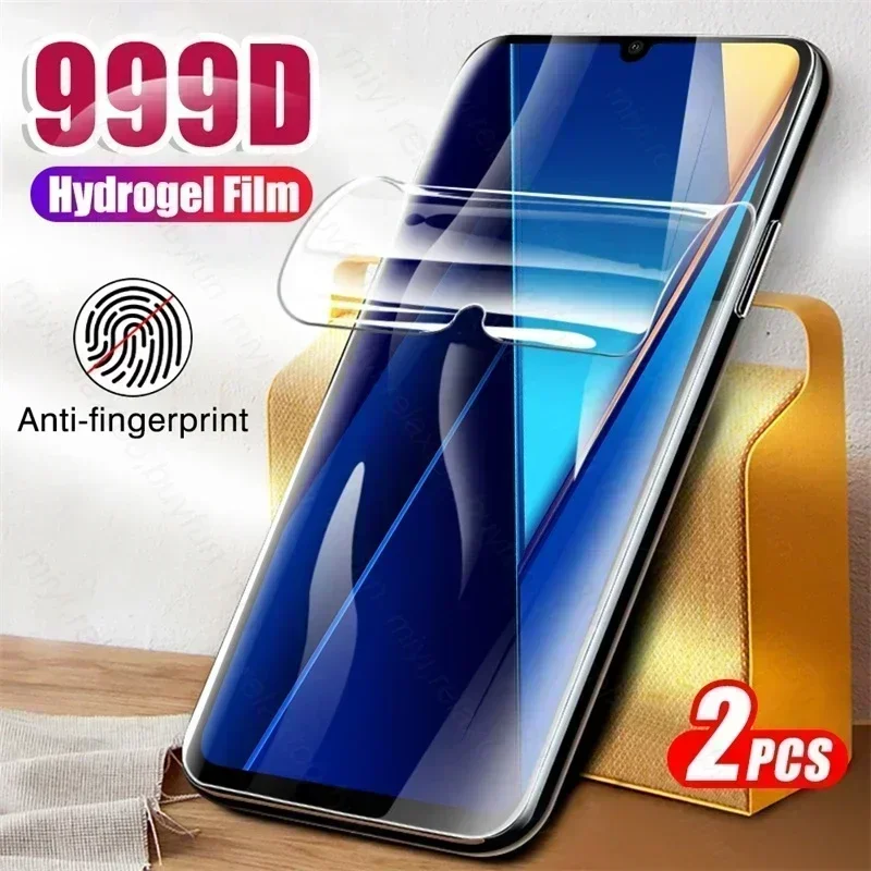 2PCS 999D Soft Hydrogel Film For Xiaomi Poco C65 4G Screen Protector Not Glass On Poxo Poko Little PocoC65 C 65 4G 2023 6.74