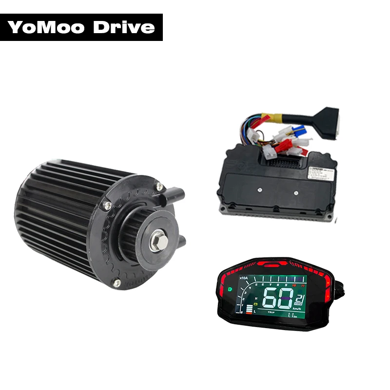 

QS90 1KW 72V 55KPH Mid Drive Motor With ND72260 Sine Wave Controller DKD Display For Electric Motorcycle Scooter