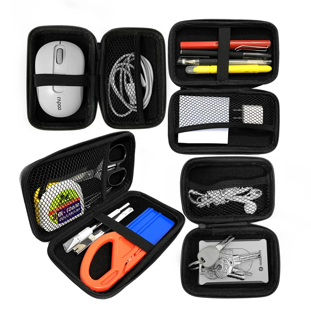 Car Storage Bag Car Terminal Removal  Repair Tool Kit Organizer Bag Multiple Sizes Carbon Fiber Pattern With Zipper