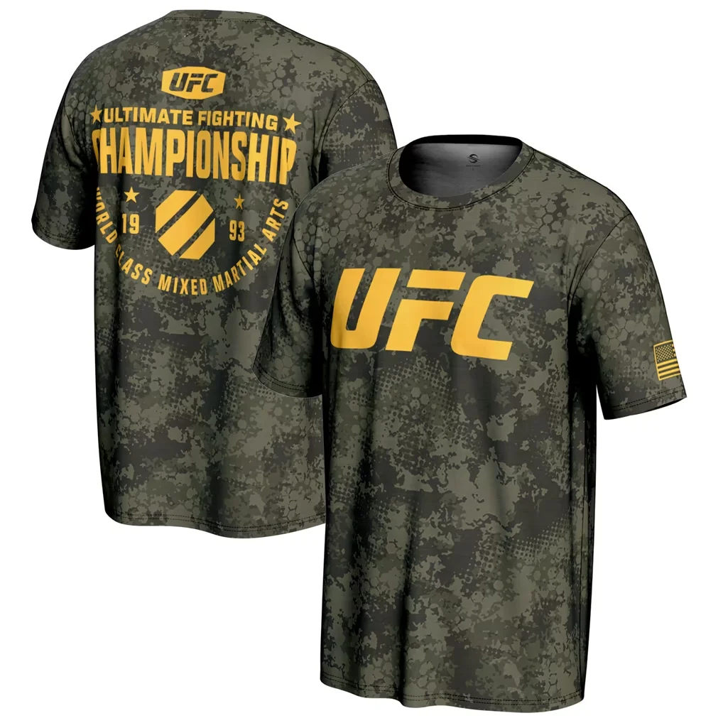 UFC Ultimate Fighting Championship 3D Print T‑Shirt Retro Comic Ulti‑Man Graphic Tees Men Summer Fighting Fan Streetwear Tops