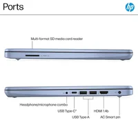 HP 14" HD LED Ultra Light Laptop with 1-Year Microsoft 365,Intel Processor N150,Up to 16GB RAM,384GB Storage (128GB UFS+256GB SD Card),Windows 11 S 7