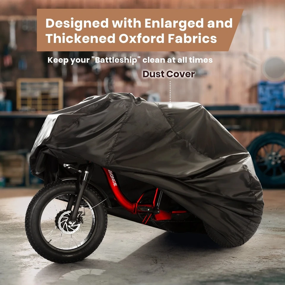QRONGE Electric Bike for Adults 1200W Peak 36V 20AH Battery Folding Electric Tricycle 75 Miles Range Max 20MPH 20"*4" Fat Tire Electric Trike image 10