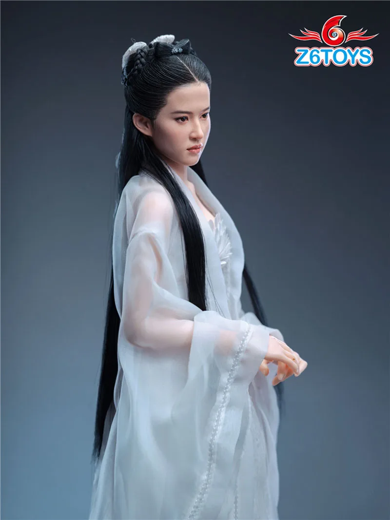 Z6TOYS Z006 1/6 Scale Sister-Little Dragon Girl Chinese Ancient Beauty Head Carving Sculpt For 12