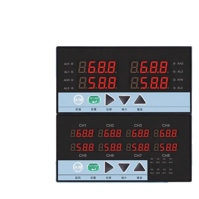 

Multi channel display instrument, digital eight channel simultaneous display, temperature and pressure control alarm instrument