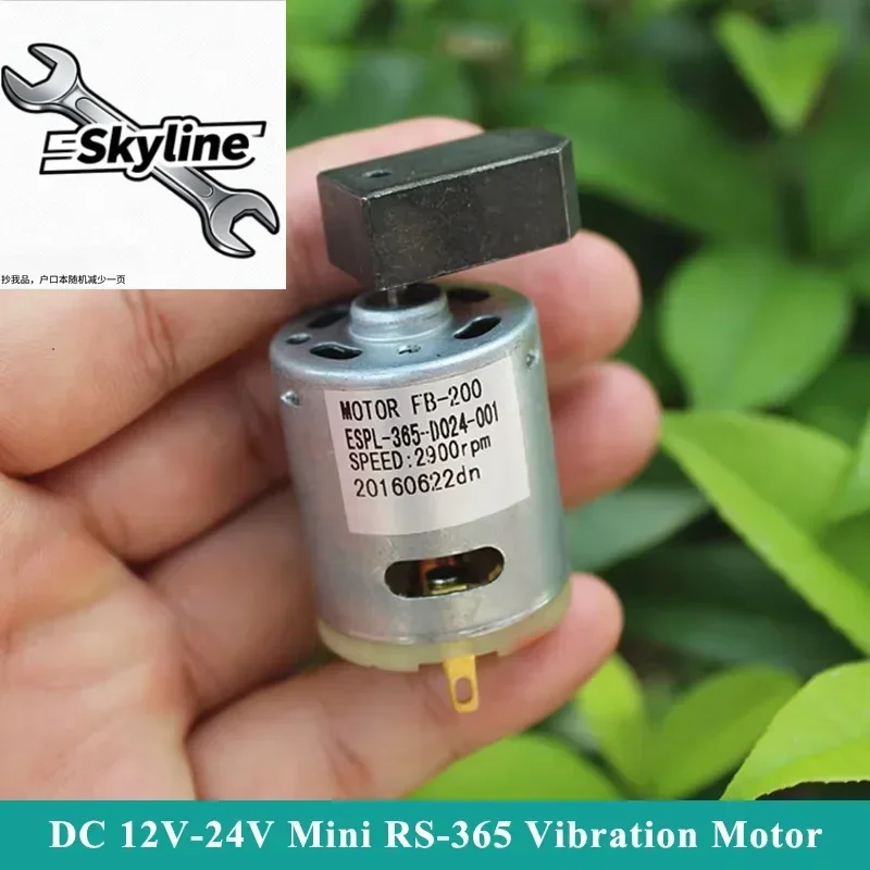 Mini RS-365 Strong Vibration Motor 27mm Micro Electric DC 12V 18V 24V Eccentric Vibrator for DIY Toy Massager Feeder