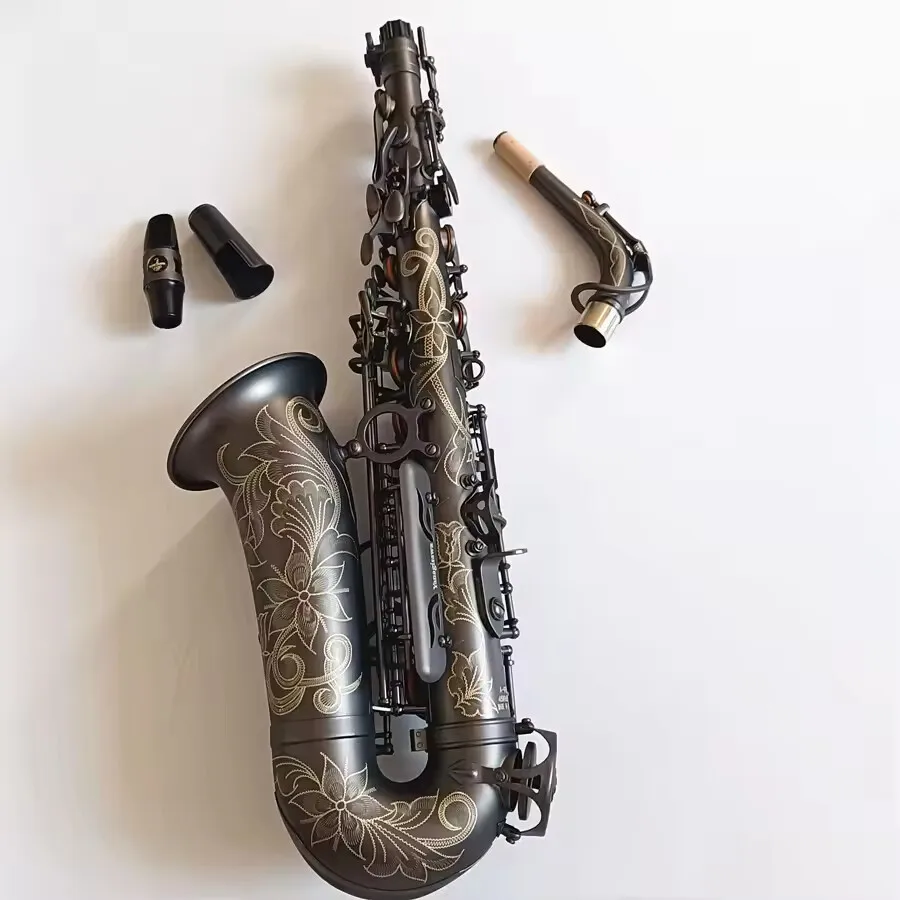Saxofón Alto Yanagisawa A992, Promoción, Saxofón Alto de Aleación de Níquel Negro, Instrumento Musical de Latón con Estuche y Boquilla