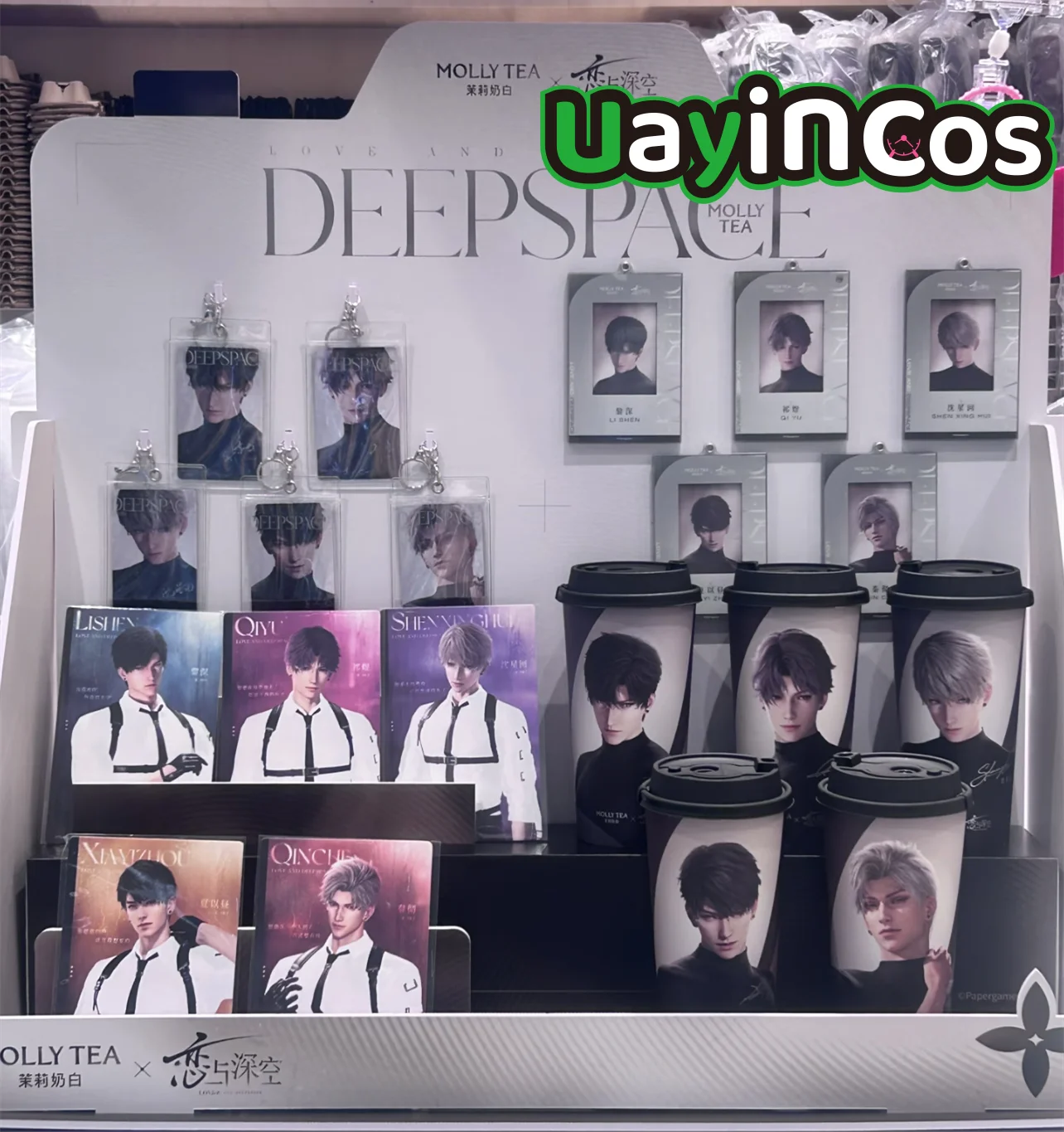

In Stock Official Love and Deepspace X MOLLYTEA 2026 New Rafayel Sylus Cup Paper Acrylic Photo Frame Keychain Card Sleeve Anim