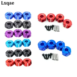 4 Pcs Aluminum 5/6/7mm Thickness Wheel Hex 12mm Drive Hubs With Pins Screws For RC Car Crawler Trucks HSP Tamiya Traxxas Slash