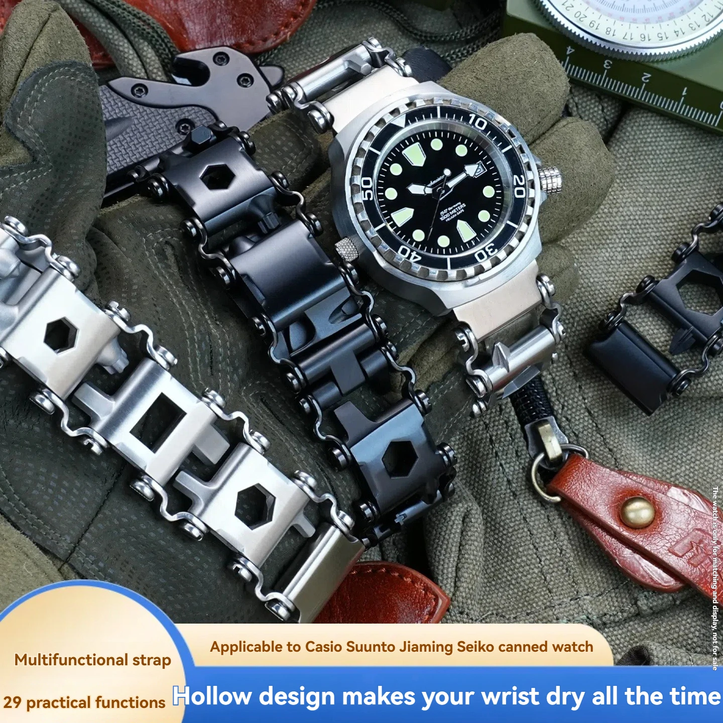 Pulseira tática de sobrevivênc - Outdoor Adventure Gear avaliação e preço