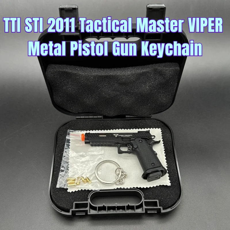 1:3 Disposable Alloy Nylon Material TTI STI 2011 Tactical Master Keychain Pistol Gun Toy Decoration Craft Figurines & Miniatures